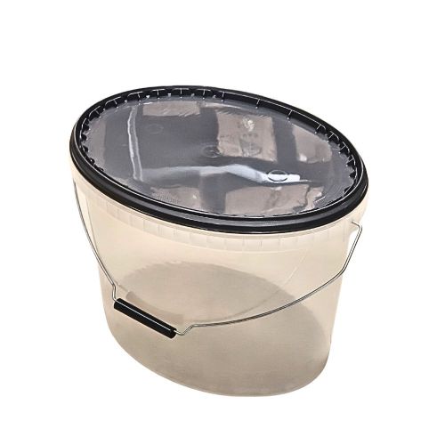 5 Stck Kunststoff-Ovaleimer 11,5 L mit Deckel