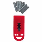 Glasschaber mit 5 Ersatzklingen