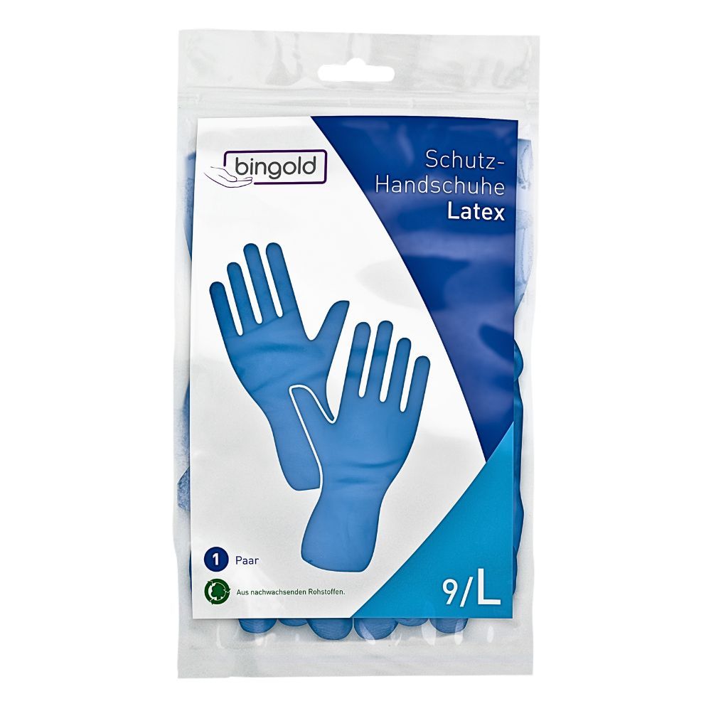Bingold Mehrweghandschuh Latex | Gr. L | gefüttert