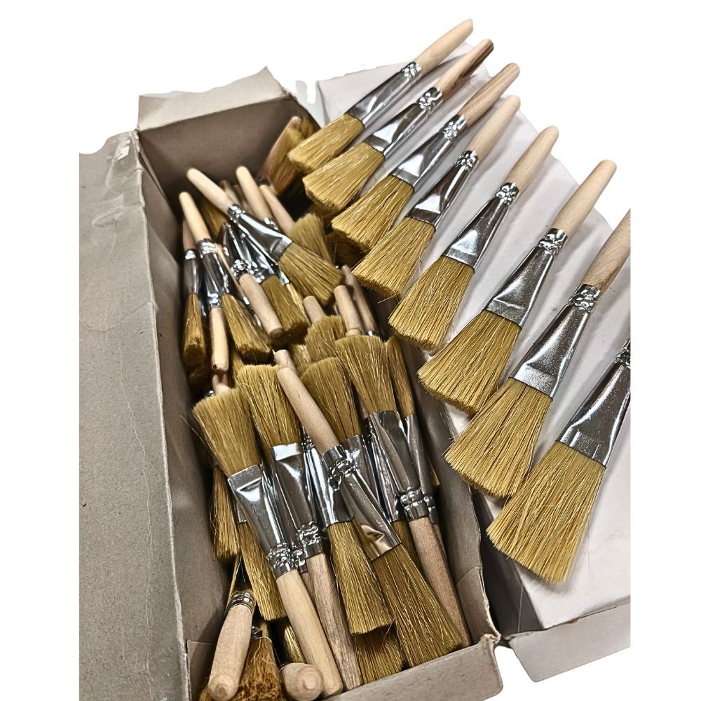 Emaillelackpinsel #4 | 120er-Pack | Kurzgriff