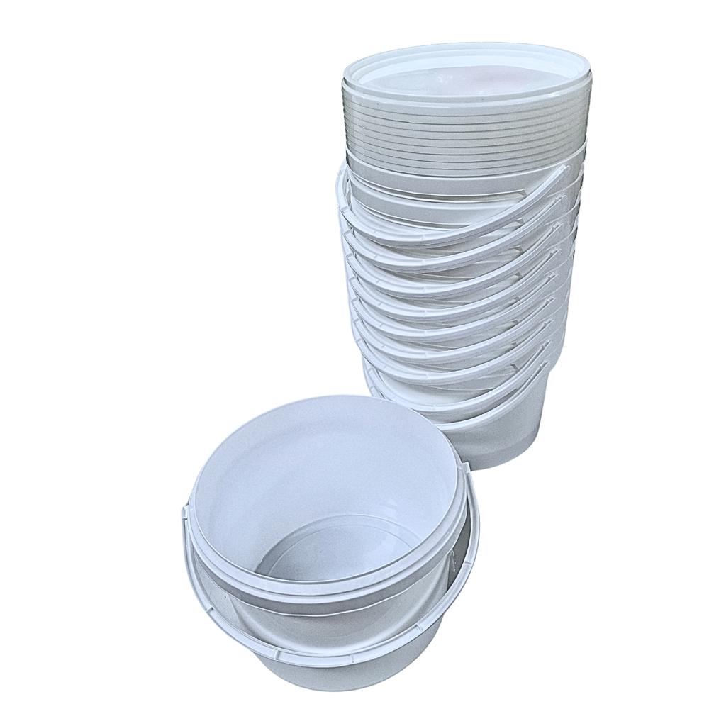 Farbeimer 1 Liter mit Deckel | rund