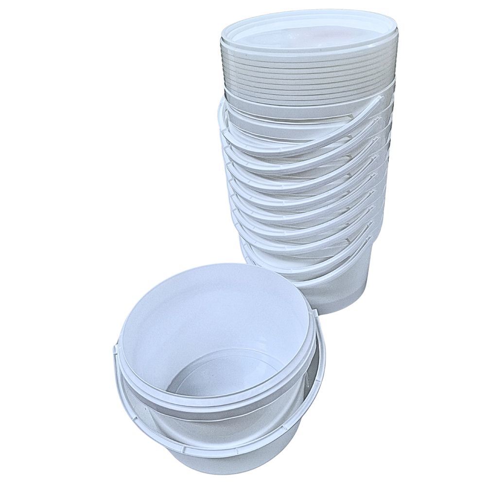 Farbeimer 3 Liter mit Deckel | rund