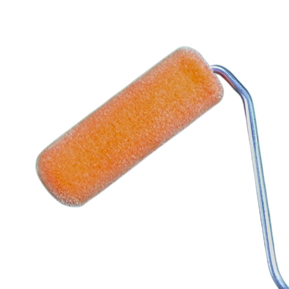 Lackierwalze Flock | 11 cm breit | beidseitig rund
