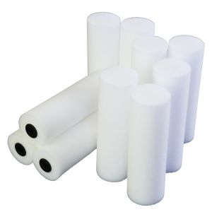 100 x Lackierwalze Feinschaum 10 cm | beidseitig gerade