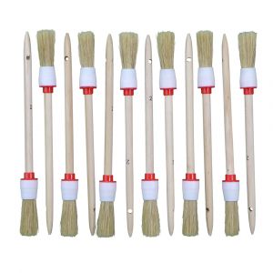 12 x Ringpinsel Gr. 2 | 20 mm | hell | einfach