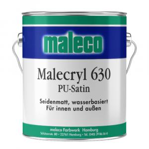 Malecryl PU-Satin  weiß seidenmatt | 0,75 L